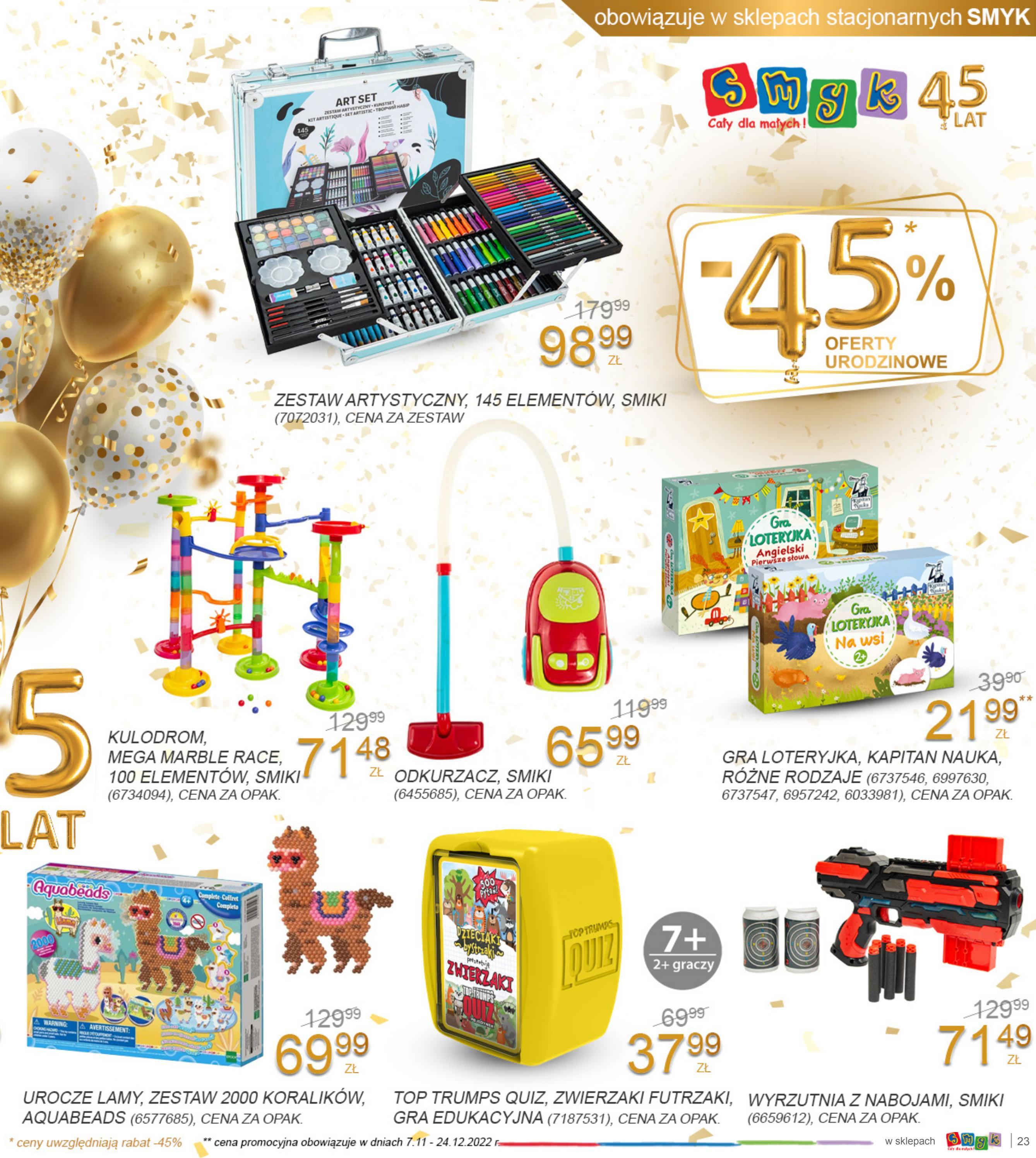 Gazetka promocyjna Smyk str. 23